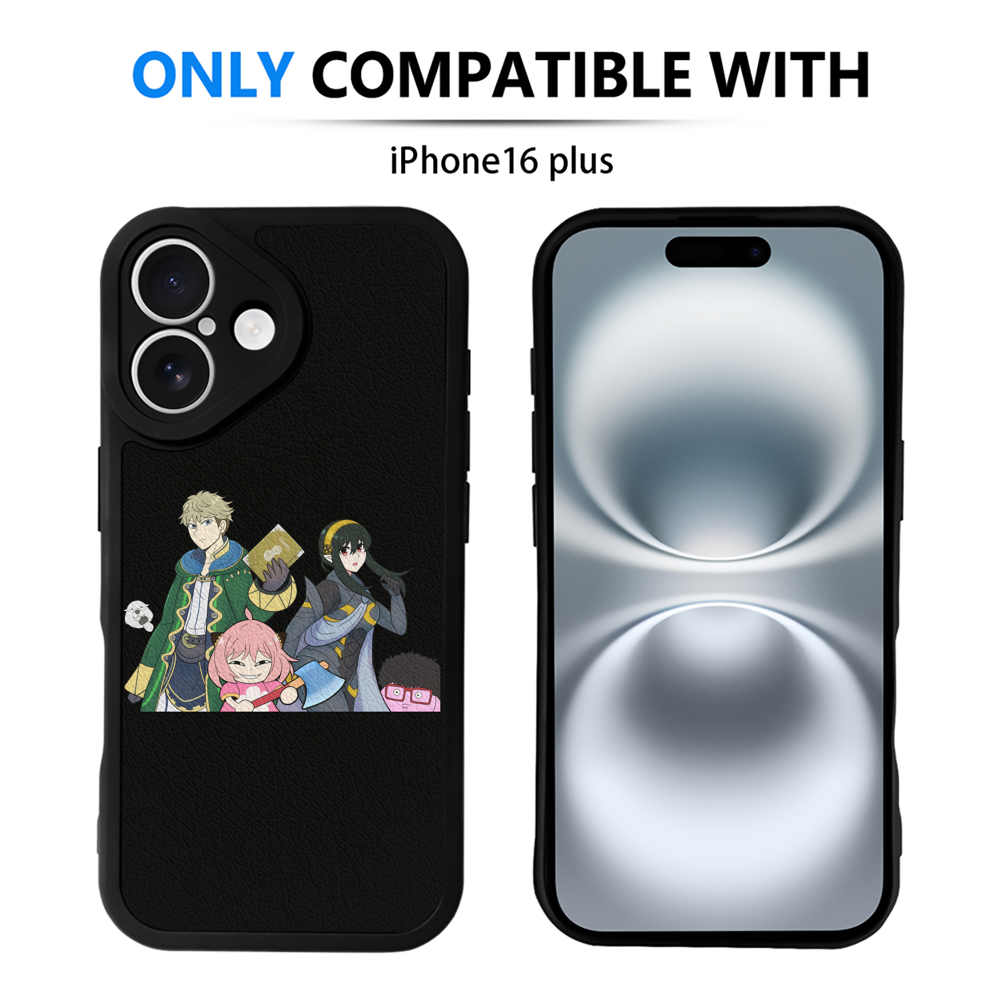 （画像用） SPY×FAMILY间谍家家酒 【iPhone 16シリーズ対応】シリコンスマホケース（レザー調） 材質：シリコン